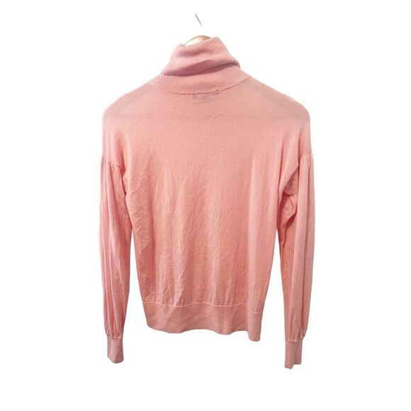 Ann Taylor Pink Merino Wool Cowlneck Sweater‎ - Picture 2 of 4